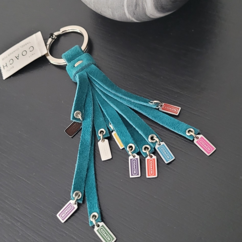Coach Rare Suede Keychain Bag Charm